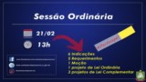 Chamada para Sessão Ordinária Chamada para Sessão Ordinária