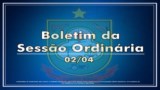 Boletim da Sessão - 02/04 Boletim da Sessão - 02/04