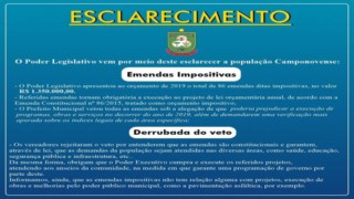 O Poder Legislativo vem por meio deste esclarecer a população Camponovense O Poder Legislativo vem por meio deste esclarecer a população Camponovense