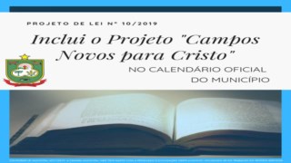 Projeto de Lei do Legislativo n° 10/2019 Projeto de Lei do Legislativo n° 10/2019